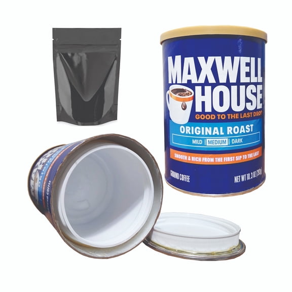 MW Coffee Diversion Safe Stash Can Screw Lock Hidden Compartment For Valuables