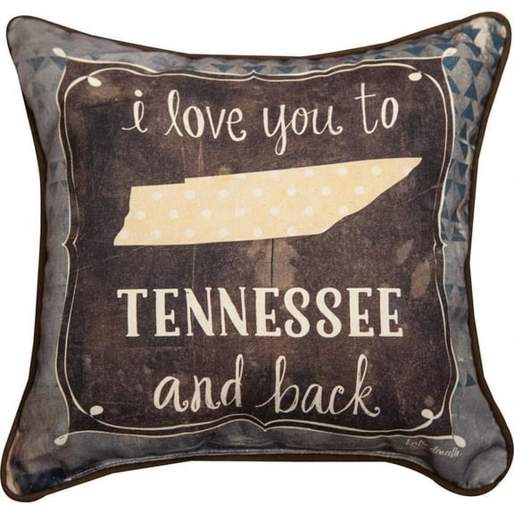 MW I Love You To Tennessee & Back Kd12 Dtf Pillow W Piping 12X12