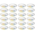 thumbnail image 1 of MW Lighting 4 Inch 5CCT Color Temperature Selectable Surface Mount Disk LED Downlight, 2700/3000/3500/4000/5000K, Dimmable, 75W Incandescent Equal, 840LM, Energy Star (24 PACK), 1 of 4