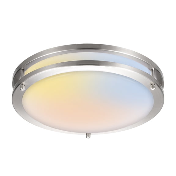 MW Lighting 5 CCT Selectable LED Flush Mount Ceiling Fixture 16 inch, 1920 Lumens, 24W