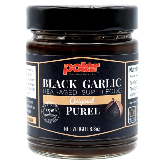 MW Polar Black Garlic Puree Original Flavor 8.8 oz Jar (Pack of 6)