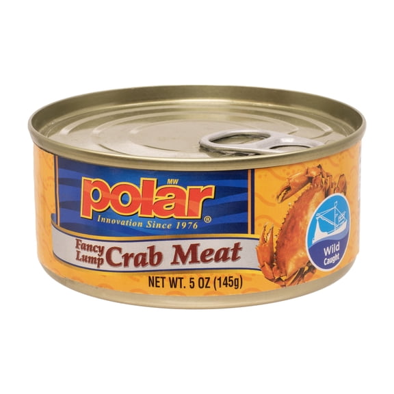 Polar Fancy Lump Crab Meat, 5 oz, Good Source of Protein