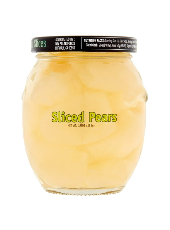 MW Polar Pear Slices in Light Syrup, 10 oz Jar