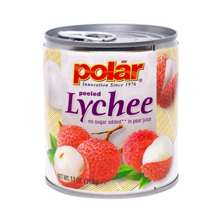 MW Polar Peeled Lychee No Sugar Added, 11 oz Can