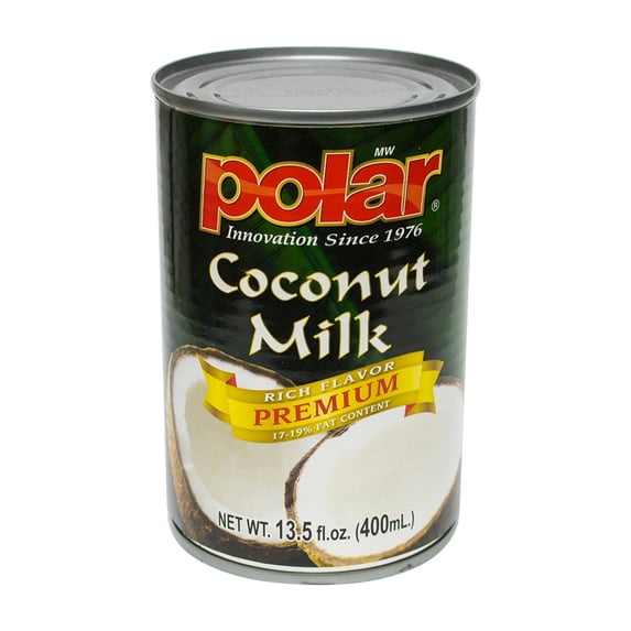 MW Polar Premium Coconut Milk 17-19% fat content 13.5 fl oz (Pack of 12)