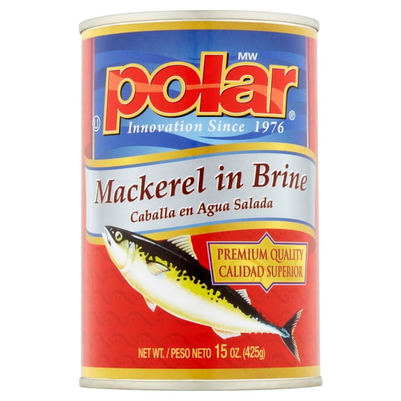 MW Polar Premium Mackerel in Brine, 15 oz Can