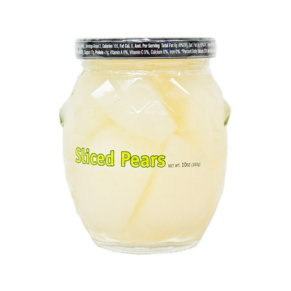 MW Polar Sliced Pears in Light Syrup 10 oz Jar (Pack of 12)