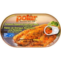 MW Polar Smoked Peppered Herring Fillets in Natural Juice, 7.05 oz