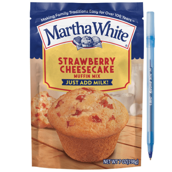 MW Strawberry Cheesecake Muffin Mix, 7 OZ