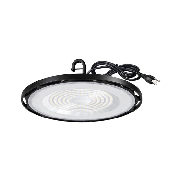 MW UFO Led High Bay Light,150W,15000LM,IP65 Waterproof,Plug & Play LED Light Suitable for Shop, Gym, Bodega,and Garage Light,1PC