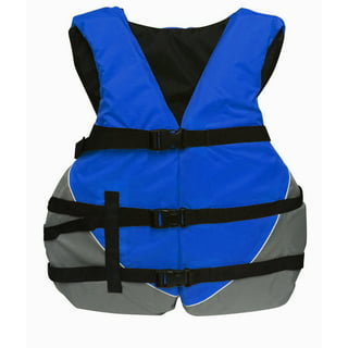 Adult Fishing Life Jacket Kayak Life Vest Sailing Swimming Buoyancy Aid  Waistcoat with Multi-Pockets and Reflective Stripe 