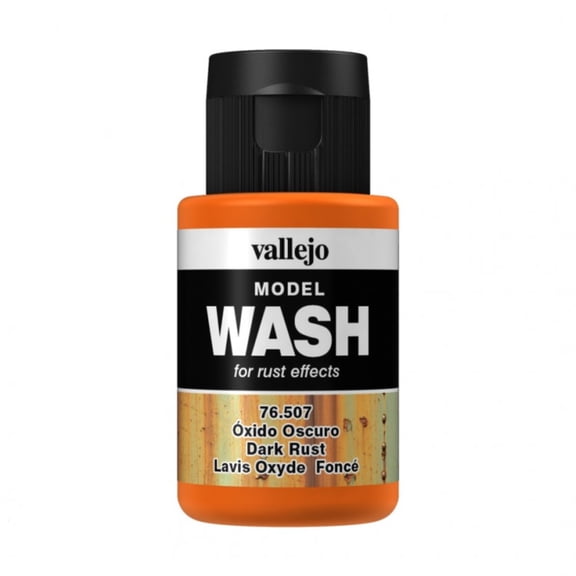 Vallejo Paint 76507 Model Wash Dark Rust, 35 ml