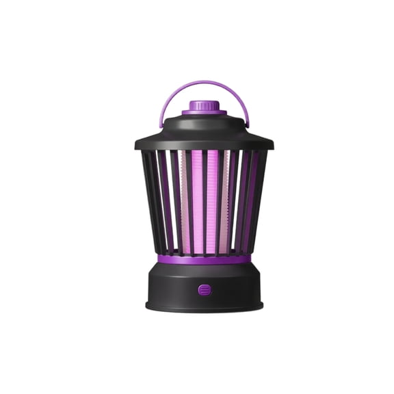 Rechargeable Electric Mosquito Killer Lamp – Portable Bug Zapper for Indoor & Outdoor Camping, Purple Plastic