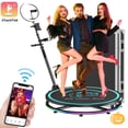 thumbnail image 1 of MWE 32" 360 Photo Booth Automatic for Parties,Photobooth 360, Flight Case, 1 of 11