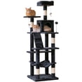 thumbnail image 1 of MWPO 63.8-in Cat Tree for Large Cat Tower with Condo and Scratching Post,Dark Gray, 1 of 9