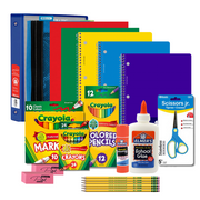 MWSC Elementary Back to School School Supply Kit - Grades 1st-4th - 64 Pieces