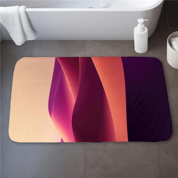 MWW C1BM21347ODLCR 21 x 34 in. Deep Dunes Pink Bath Mat - Stylish Home Decor Accent