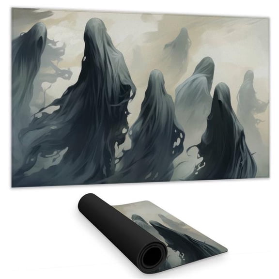 MWW C1DM1424P2TDPW 14 x 24 in. Cursed Lands - Black Gaming Mat for Home Decor - Stylish Design