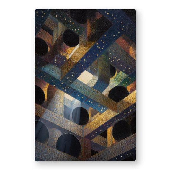 MWW C1MP1218A0JE63 12 x 18 in. Pipe Dream - Yellow Metal Print Wall Art for Stylish Home Decor