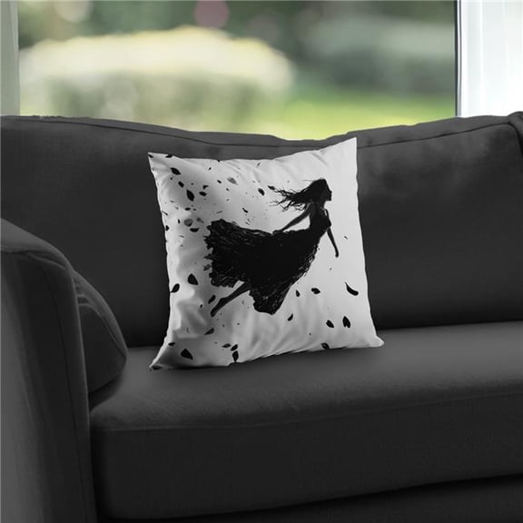 MWW C1PC1414WDUW8B 14 x 14 in. Floating White Polyester Twill Throw Pillow - Elegant Home Decor Accent
