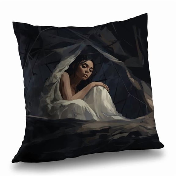 MWW C1PC1818VIBOFC 18 x 18 in. Cocooned White Polyester Twill Throw Pillow - Stylish Home Decor Essential