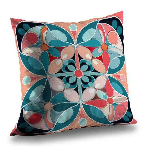 MWW C1PT1616A35GCK 16 x 16 in. Sweet Curves Black Polyester Twill Throw Pillow Insert - Home Decor