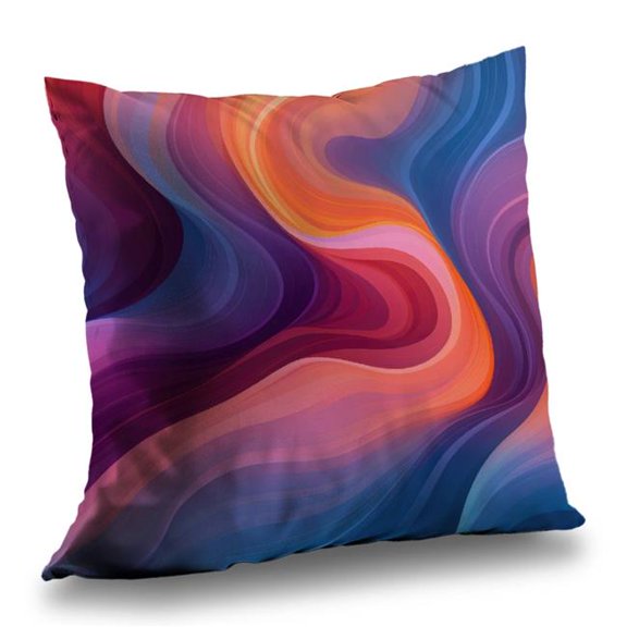 MWW C1PT1616JJ71V3 16 x 16 in. Purple Haze - Orange Polyester Twill Throw Pillow Insert - Home Decor