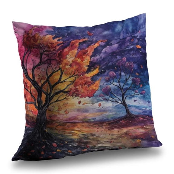 MWW C1PT18188488LJ 18 x 18 in. Before the Storm Yellow Polyester Twill Throw Pillow - Home Decor