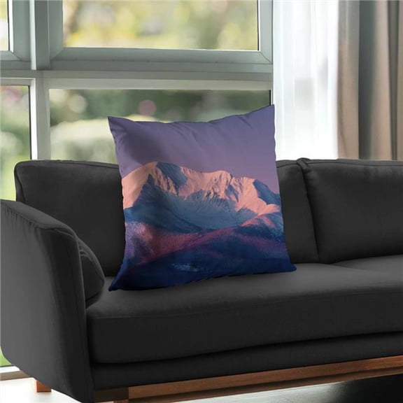 MWW C1PT2626X0ESZY 26 x 26 in. Rising Snow Pink Polyester Twill Throw Pillow - Home Decor Insert