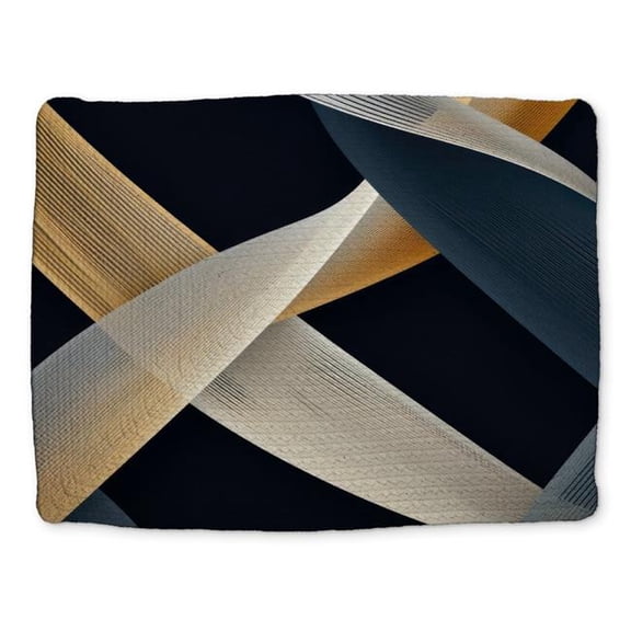 MWW CBPM1418WBY9DY 14 x 18 in. Ropes of Destiny - Gray Braided Polyester Placemat for Decor