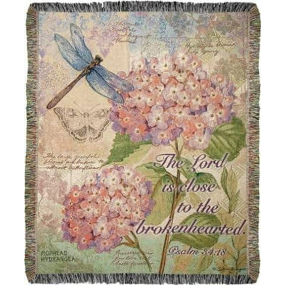 MWW Field Guide with Verse 50" X 60" Tapestry Throw Psalm 34:18