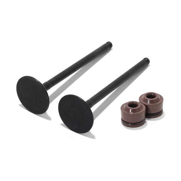 MX 2pcs Exhaust Valve Kit + Valve Stem Seals Set for Honda CRF 250 R CRF250R 18-23 CRF 250 RX 19-23