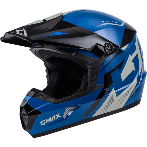 MX-46 COMPOUND HELMET BLUE/BLACK/GREY LG