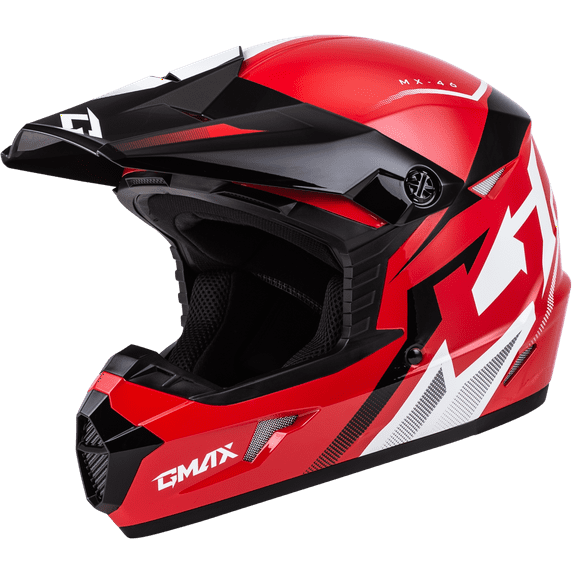 MX-46 COMPOUND HELMET RED/BLACK/WHITE YL