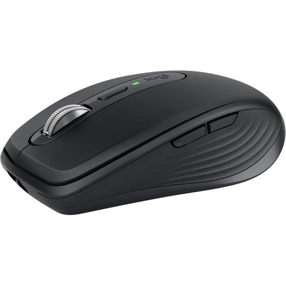 MX Anywhere 3S Compact Wireless Mouse, Fast Scrolling, 8K DPI Any-Surface Tracking, Quiet Clicks, Programmable Buttons, USB C, Bluetooth, Windows PC, Linux, Chrome, Mac - Graphite