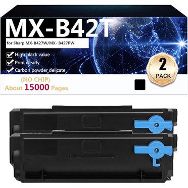 MX-B42T Toner Cartridges Compatible (No Chip) for Sharp MX-B427W MX-B427PW Printer, 15000 Pages,Black