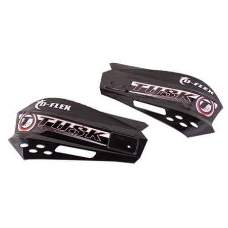 MX D-Flex Replacement Plastic Hand Shields W/Turn Signal Hole Black