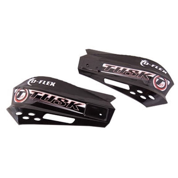 MX D-Flex Replacement Plastic Hand Shields W/Turn Signal Hole Black