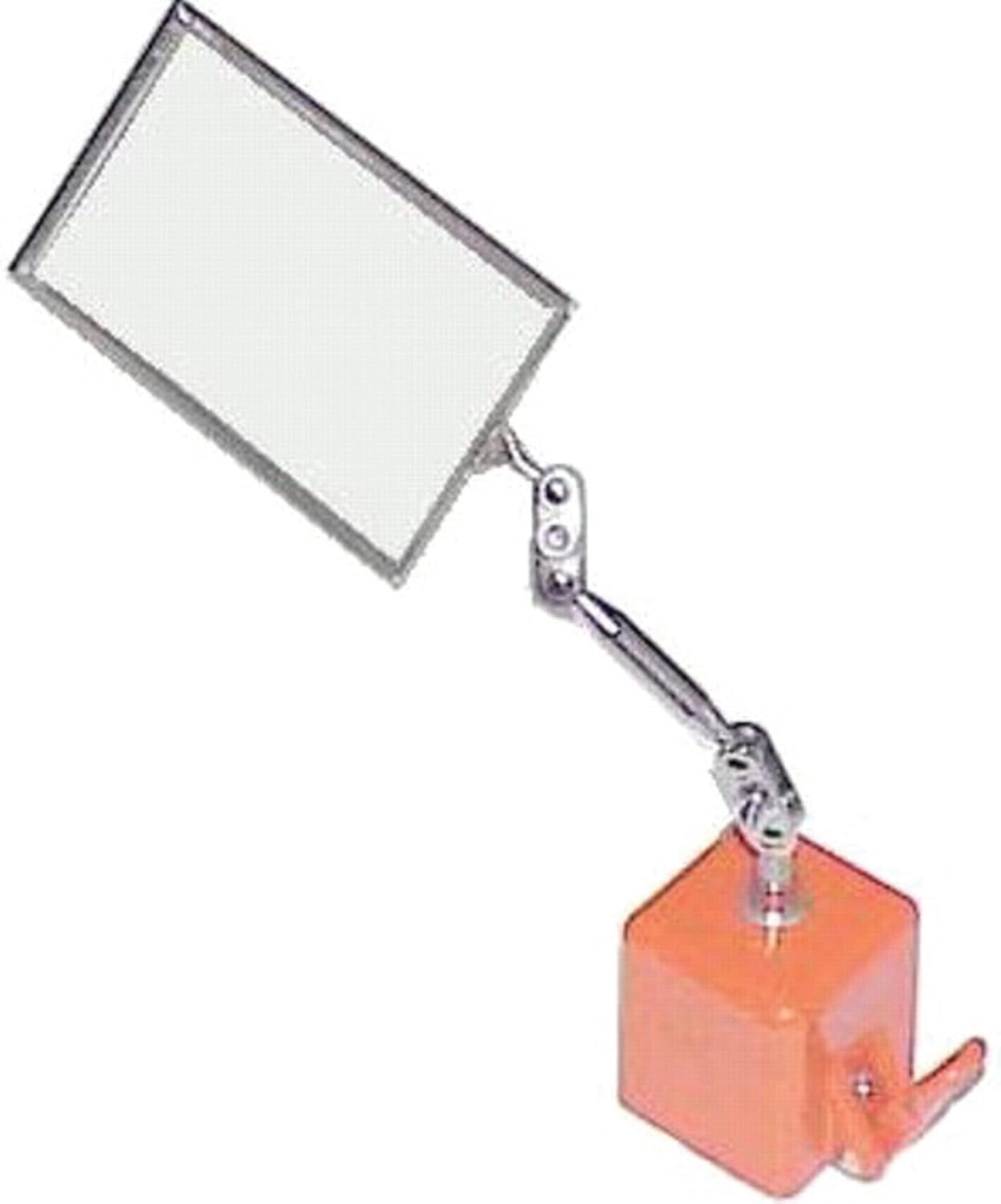 MX Magnetic Base Rectangular Inspection Mirror, 3-1/2