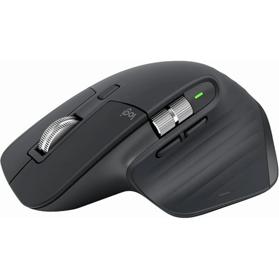 MX Master 3S Wireless Mouse Standard Edition with Logi Bolt USB Receiver, Ultra-fast Scrolling, Ergo, 8K DPI, Track on Glass, Quiet Clicks, USB-C, Bluetooth, Windows, Linux, Chrome - Graphite