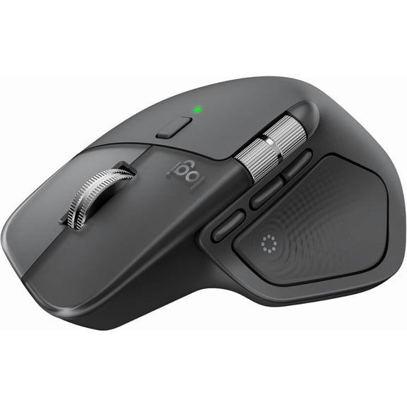 MX Master 4, Ergonomic Wireless Mouse with Advanced Performance Haptic Feedback, Ultra-Fast Scrolling, USB-C Charging, Bluetooth, Windows, MacOS - Graphite