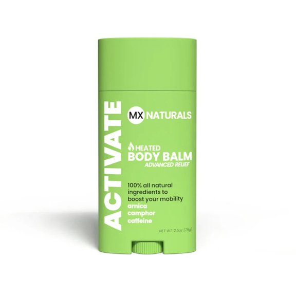 MX Naturals - Activate Body Balm, Heated Pain Relief Balm, Topical Pain Relief for Knee Pain, Muscle & Joint Pain, All-Natural Pain Rub With Arnica, Camphor, & Caffeine, 2.5 Oz