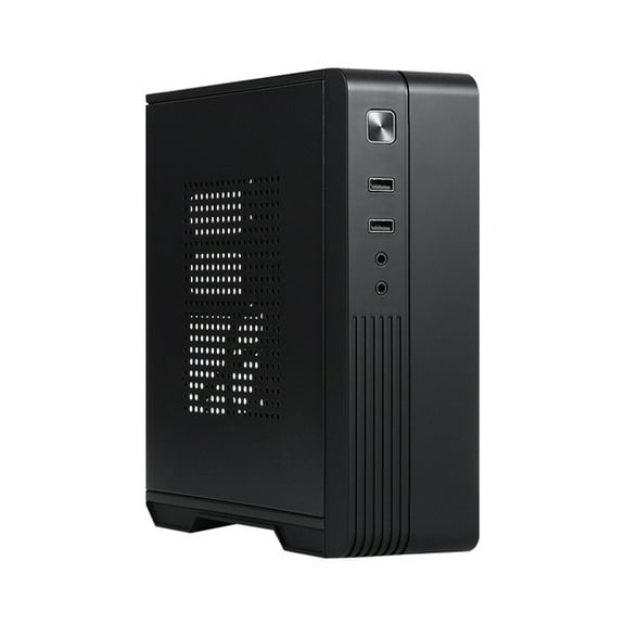 MX02 Small Computer Case Mini ITX Chassis HTPC PC Case for Desktops Computer Chassis for 17x17 17x19cm Mainboards