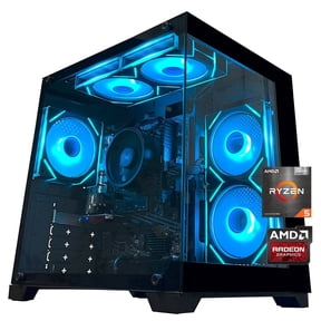 YAWYORE Gaming PC Desktop Computer,AMD Ryzen 5 5600GT,16GB RAM 512G M.2 NVMe Wi-Fi+BT,Game Design Office console,Sea View Room,Prebuilt