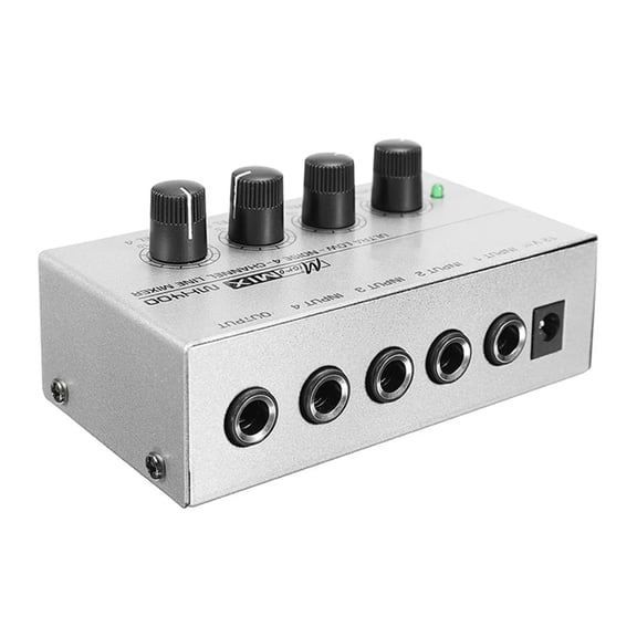 MX400 Sound 4 Channel Portable With Power Adapter Mini KTV Professional Family Au-dio Mixer Ultra Compact Mono Low Noise