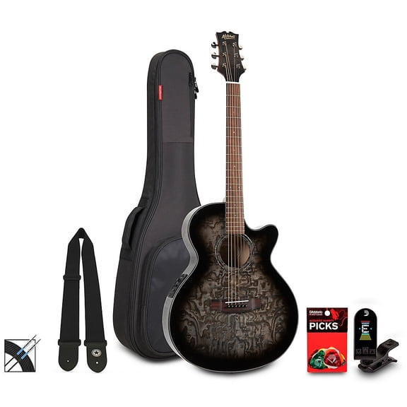 MX430QAB Exotic Series Acoustic-Electric Guitar Pack