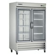 thumbnail image 1 of Maxx Cold Double Glass Door Reach-In Refrigerator, 53.9", 49 cu. ft. Capacity, in Stainless Steel (MXCR-49GDHC), 1 of 7
