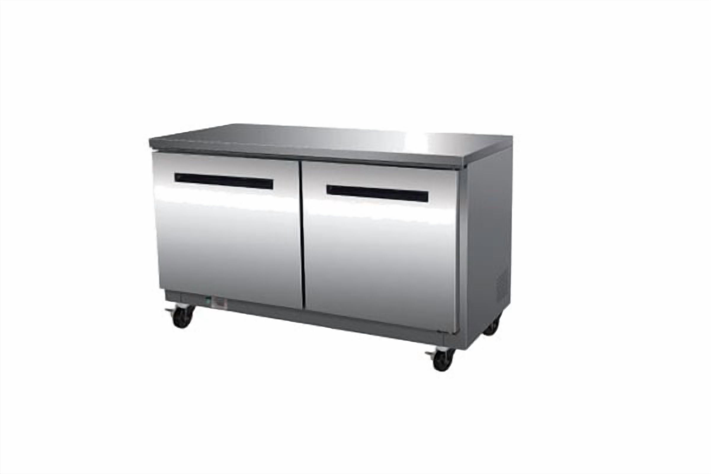 Maxx Cold Double Door Undercounter Refrigerator, 48.3", 12 cu. ft. Capacity, in Stainless Steel (MXCR48UHC)