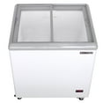 thumbnail image 1 of Maxx Cold Sliding Glass Top Mobile Ice Cream Display Freezer, 31"W, 5.8 cu. ft. Storage Capacity,  Equipped with (2) Wire Baskets, in White (MXF31F), 1 of 7