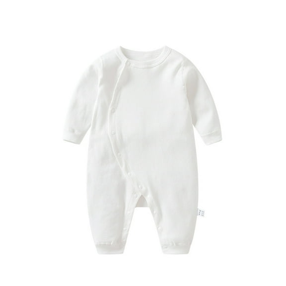 MXIEZI 0-24 Months Boys Girls Cotton Coveralls for Newborn Baby Long-Sleeve Bodysuits Spring Autumn Jumpsuit Pajamas